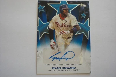 2025 TOPPS RYAN HOWARD AUTO BLUE # 14/150 BASEBALL STARS BSA2-RH !!!!!!!!!!!!!! - Image 1 of 2
