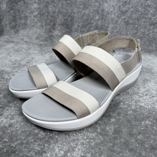CLARKS Clark’s Sandalo Donna Taglia 9 5 Beige Cloudsteppers Cuscino Arla Jacory Cinturino