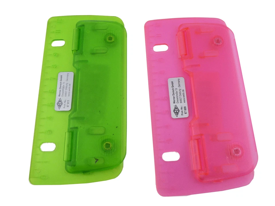 WERNER DORSCH GMBH Schul - Locher mobil 2fach mit Skala 12 cm – ICE Farben kompakt praktisch