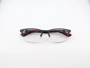 Tommy Hilfiger Eyeglasses, Frames Only, Titanium, TH 1583/F FLL, 54-18-145, Blue - Picture 1 of 21