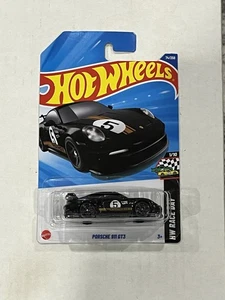 Hot Wheels Porsche 911 GT3 Black 2025 #74, Race Day 1/10 Diecast Toy Car New - Bild 1 von 6