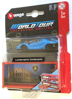Bburago World Tour 1/64 Lamborghini Centenario Diecast Metal - Immagine 1 di 2