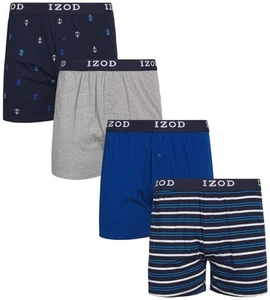 Men's Boxer Shorts - 4 Pack Classic Knit Underwear Boxers with Functional Fly... - Picture 1 of 7