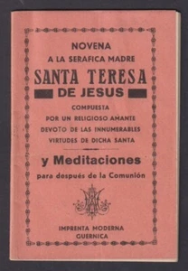 Librito antique de Santa Teresa Religion Catolica book antiguo - Picture 1 of 1