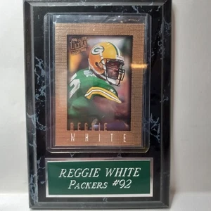 Tarjeta de fútbol americano Reggie blanca Fleer Ultra Sensations Green Bay Packers 1996 placa - Imagen 1 de 4