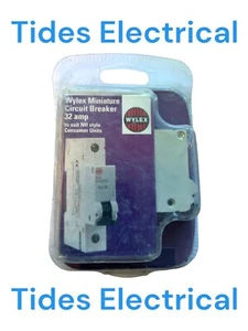 Wylex MCB 32 Amp Interruttore monopolare tipo B 32A NHX NHXB32 - Foto 1 di 2