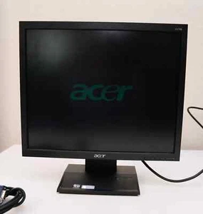 Acer V173 17" 1280x1024 LCD Monitor w/ Stand, VGA and Power Cable included - Picture 1 of 7