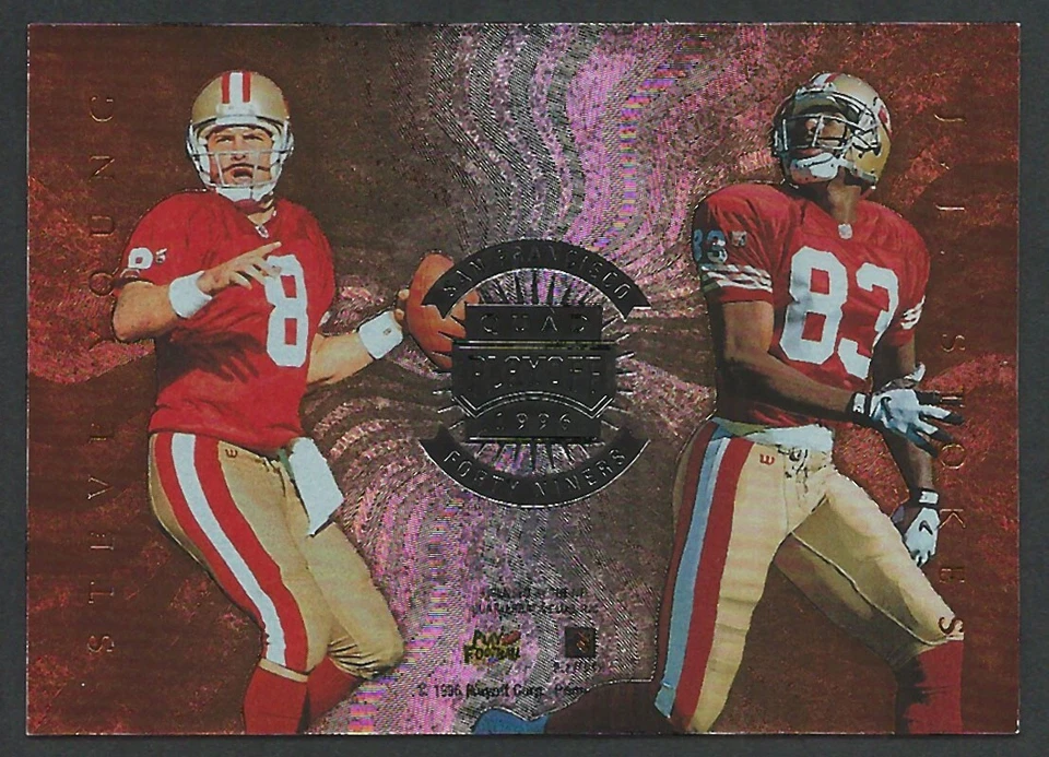 1996 Playoff Absolute Quads #26 STEVE YOUNG San Francisco 49ers - Image 1 of 2