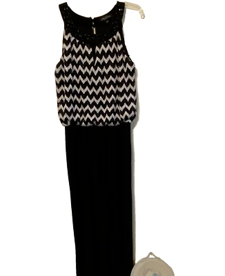 Mameluco para mujer Perceptions New York blanco y negro Foto 1 de 4