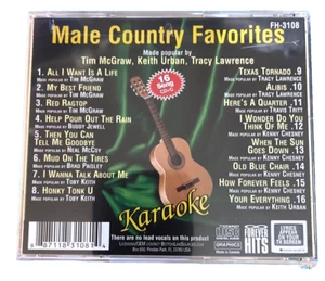FOREVER HITS Karaoke Male Country Favorites FhH3108 Brand New - Imagen 1 de 1