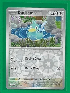 Pokémon TCG SV-Twilight Masquerade Ducklett #139/167 Common Reverse Holo - Picture 1 of 2