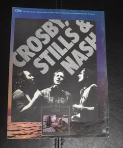 Crosby Stills & Nash full page album ad from music trade magazine - Picture 1 of 1
