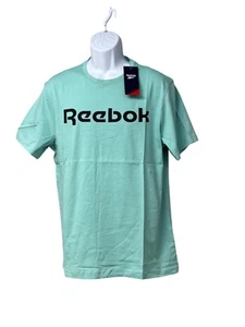 Camiseta Reebok Hombre S Serie Gráfica Logo Lineal, Verde azulado Clásico, Talla L - Imagen 1 de 11