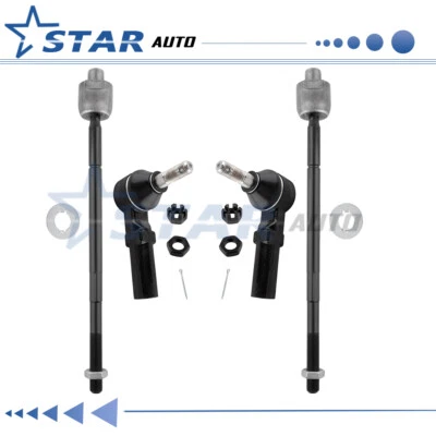 Front Inner Outer Tie Rod Ends Fit for Saturn SC SL SW Series 1991-2002 - Image 1 of 4