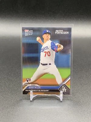 2023 Topps Now Bobby Miller PS-21 RC 2023 Postseason | Los Angeles Dodgers - Image 1 of 2
