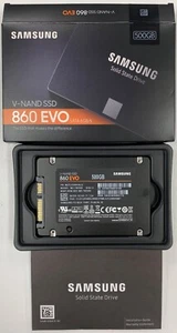 Samsung 860 EVO 500GB MZ-76E500BW 2.5" SATA 6Gb/s 7mm Internal SSD - Picture 1 of 2