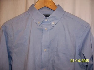 TOMMY HILFIGER DRESS SHIRT Classic BLUE BUTTON DOWN COTTON NWT BOYS SZ 14 Prep - Picture 1 of 8