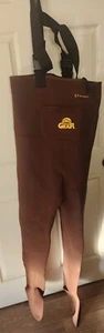 NEW w/box Pro Gear Fish America Brown Waders Adjustable Shoulder Straps Size M - Picture 1 of 5