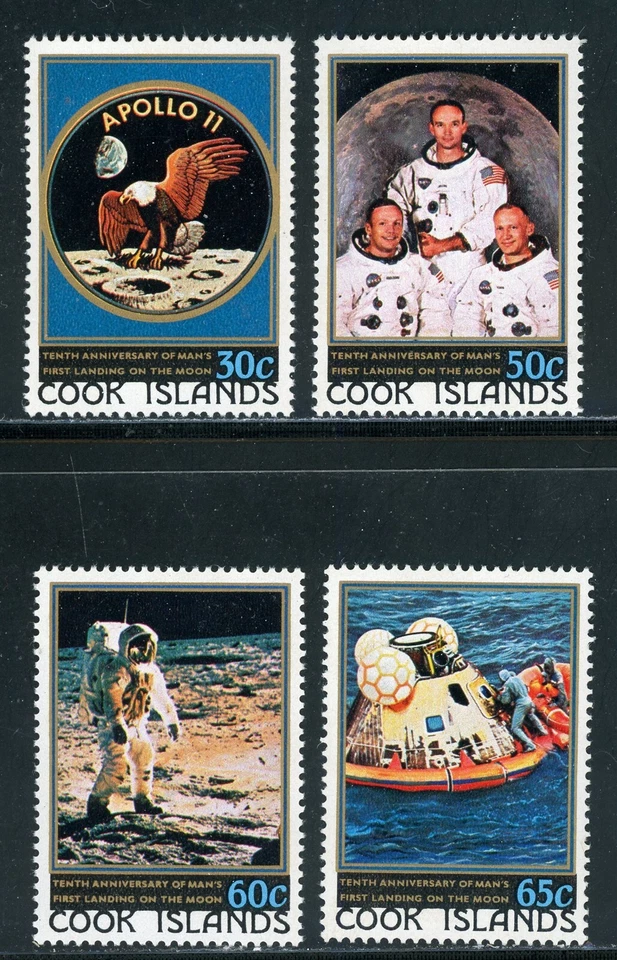 Cook Islands Scott #532-535 MNH Apollo XI Moon Landing ANN $$ 417577 - Image 1 of 1