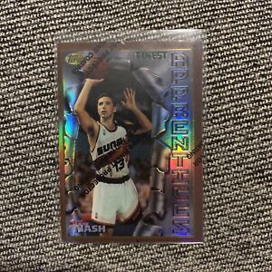 1996-97 Topps Finest Steve Nash Refractor RC with Coating #75