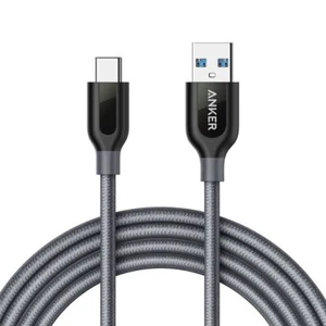 Anker Powerline+ 1.8m USB-C & USB-A 3.0 Cable Long Life Gray A81690A1 for iPad - Picture 1 of 1