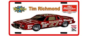 Vintage looking TIM RICHMOND OLD MILWAUKIE 27 License Plate 1980s - Picture 1 of 3