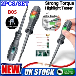 Electric Test Tester Pen Screwdriver Voltage Detector Circuit Tester Pen 12-220V - Picture 1 of 21