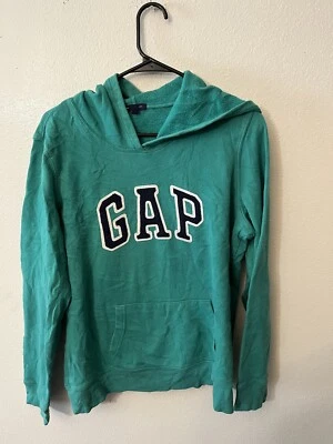 Sudadera con capucha GAP azul aguamarina para mujer talla grande Foto 1 de 4