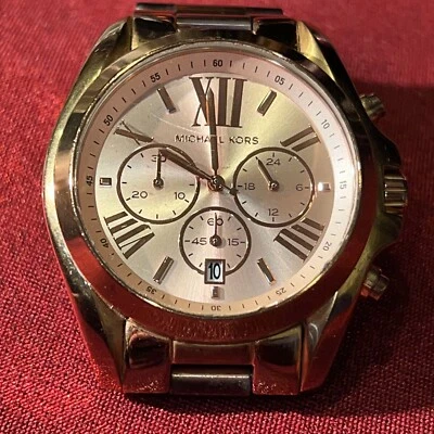 MICHAEL KORS MK5503 CHRONOGRAPH 24 HOURS DUAL TIME DATE QUARTZ MEN'S WATCH 43 MM - Image 1 of 4