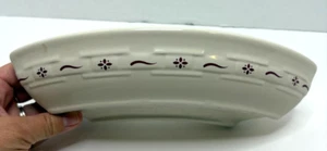 LONGABERGER gewebte Traditionen Halbmond nicht so faul Susan Schale -- traditionell rot - Bild 1 von 5
