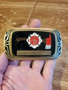 1983 Brass Belt & Buckle Firefighter Fire Department NAP Inc (FO8) - Picture 1 of 3