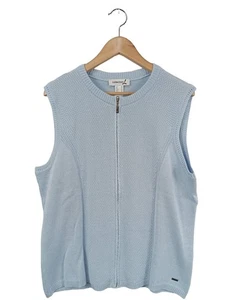 COLLECTION Canotta all’uncinetto Donna Maglia slipover Taglia IT 50 blu - Foto 1 di 5