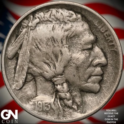 1913 P Tipo 1 Buffalo Nickel A8624 Foto 1 de 2