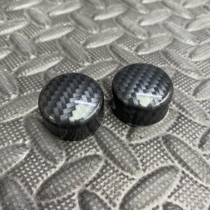 Mk8/8.5 Ford Fiesta inc ST ST Line - Wiper Bolt Rubber Covers - Carbon Effect - Picture 1 of 1