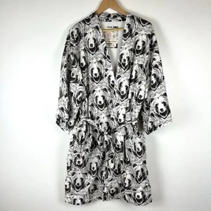 California Cowboy El Garibaldi Yukata Hot Tub Robe Bear Print Men’s L/XL Beach - Picture 1 of 9