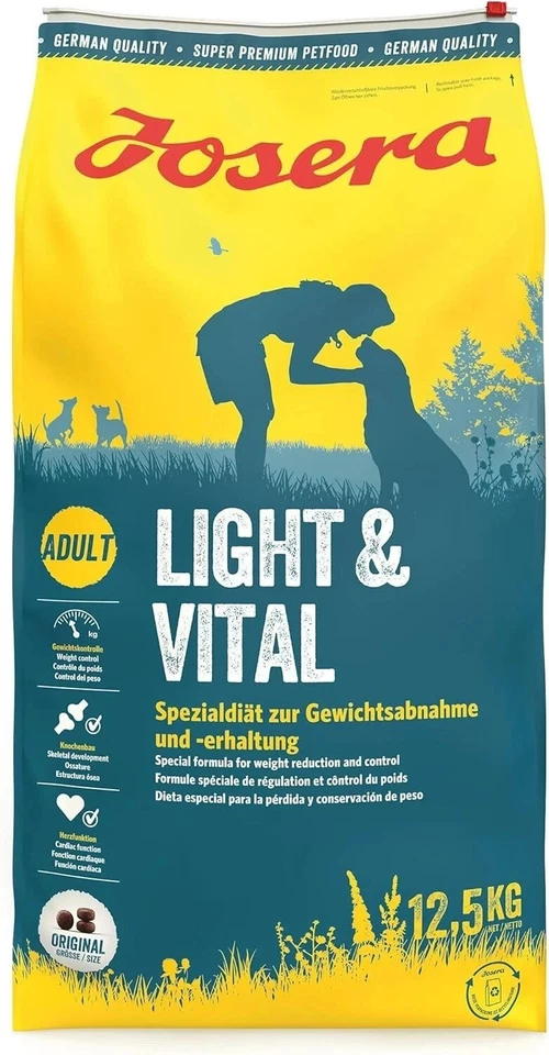(€ 3,92/kg)  Josera Light & Vital - Hundefutter - 12,5 kg - Bild 1 von 1