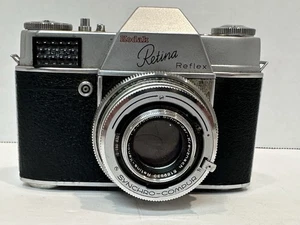 Vintage Kodak Retina Reflex Camera Synchro Compur With Case Untested - Picture 1 of 7