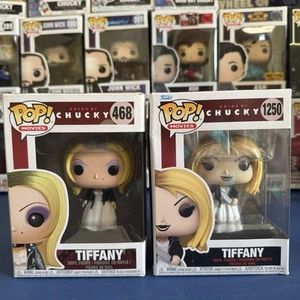 Funko Pop! Movies:  Bride of Chucky - Tiffany #468 & #1250 Set - Damaged. - Picture 1 of 6
