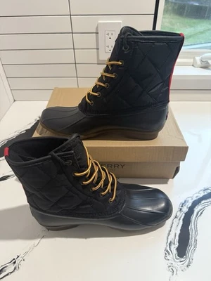 Sperry Hombre Nylon Agua Salada Negro Talla 10 Foto 1 de 2