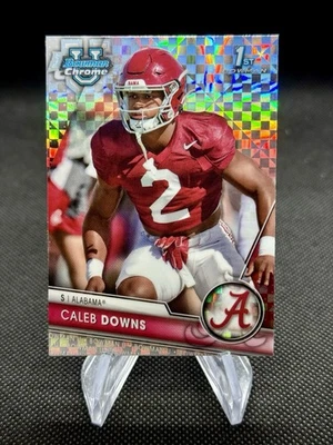 2023 Bowman U Chrome CALEB DOWNS  X-Fractor THE Ohio State University Alabama - Image 1 of 2