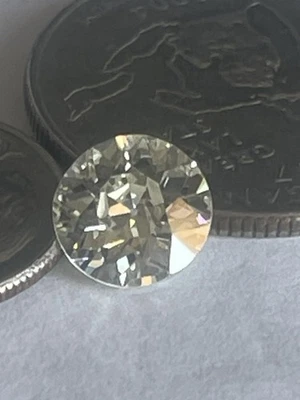 Antiguo diamante corte europeo suelto 1=1,90 quilates 8,23 mm fuego brillante Foto 1 de 4