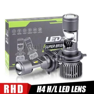 Kit de faros H4 Mini Bi-LED Proyector Lente RHD LED Alto-Bajo 50000LM 100W Retrofit - Imagen 1 de 11