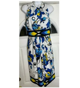 Maggy London Dress Sheath Multi Floral Size 6 - Picture 1 of 7
