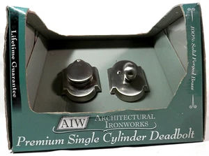 AIW Architectural Ironworks Premium Single Cylinder Deadbolt 805NC Solid Brass - Picture 1 of 9