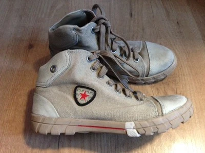 Botas del desierto de lona y cuero elefante para niñas/niños 32EUR/13-13,5UK Foto 1 de 3