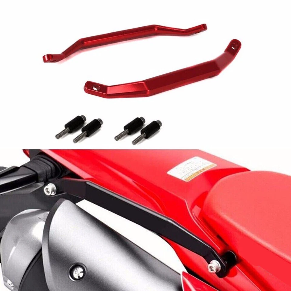2X Barra de agarre roja CNC pasajero pasajero pasajero para Honda CRF250L/Rally 2021-2024 MD47 Foto 1 de 4