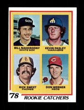 1978 TOPPS #702 NAHORODNY/PASLEY/SWEET/WERNER ROOKIE CATCHERS RC