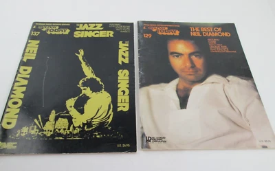 2  Vtg Neil Diamond Song Book Sheet Music EZ Play Easy Piano The Jazz Singer - Image 1 of 4
