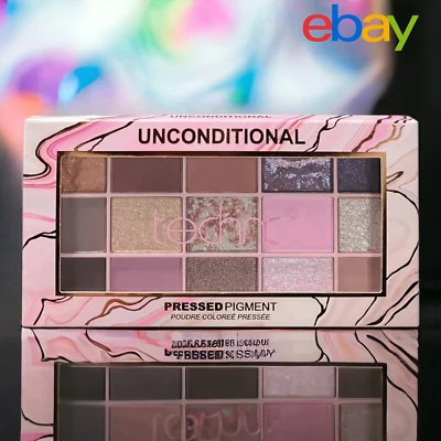 TECHNIC UNCONDITION 15 COLOUR EYESHADOW PALETTE PRESSED PIGMENT FACE MAKE UP KIT - Image 1 of 4