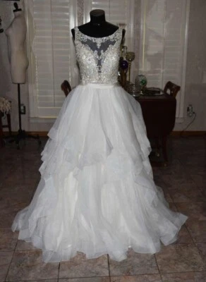 ALLURE BRIDAL C380 Bridal Gown Wedding Dress Size 12 Ball Gown - Image 1 of 4